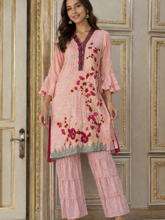 Other - Pink Floral 2 piece lawn Set